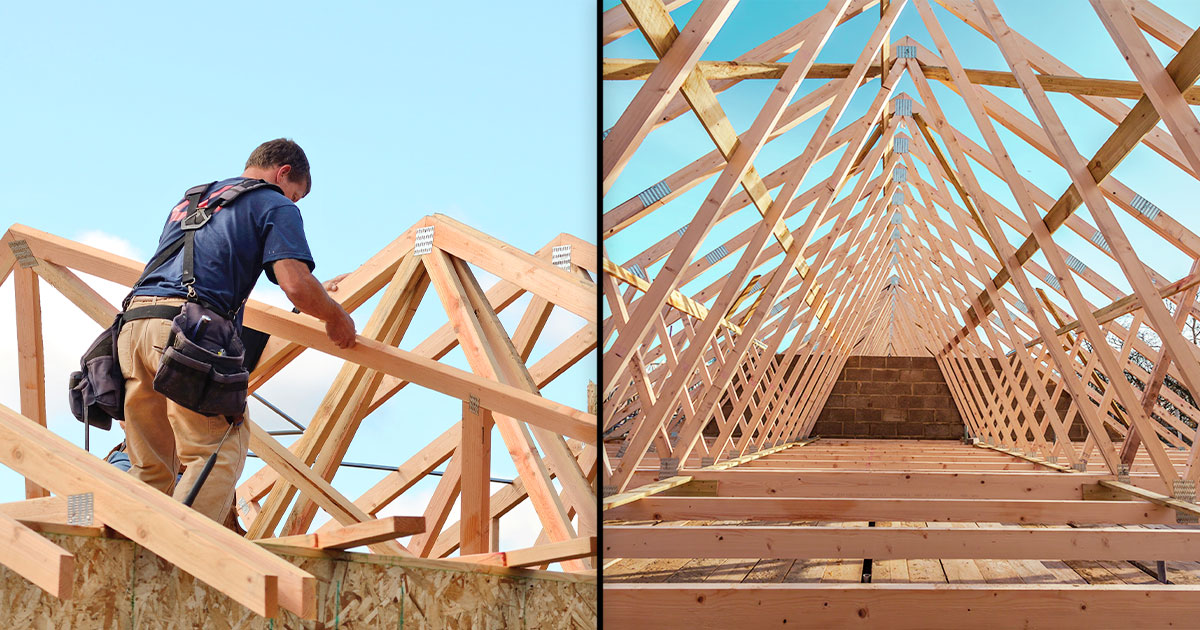 Comparison of Stick Frame Roof vs Truss roof framing