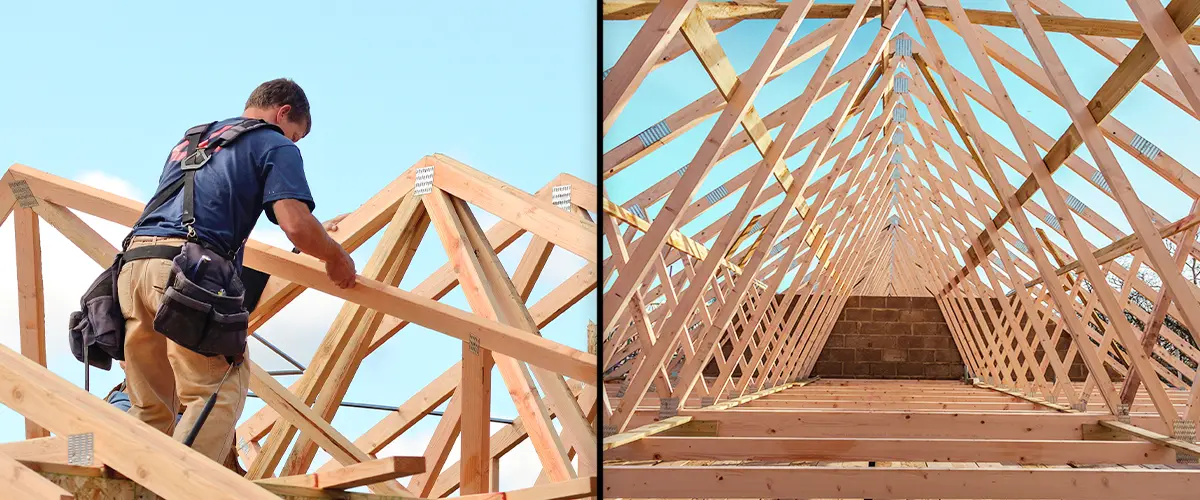 Comparison of Stick Frame Roof vs Truss roof framing